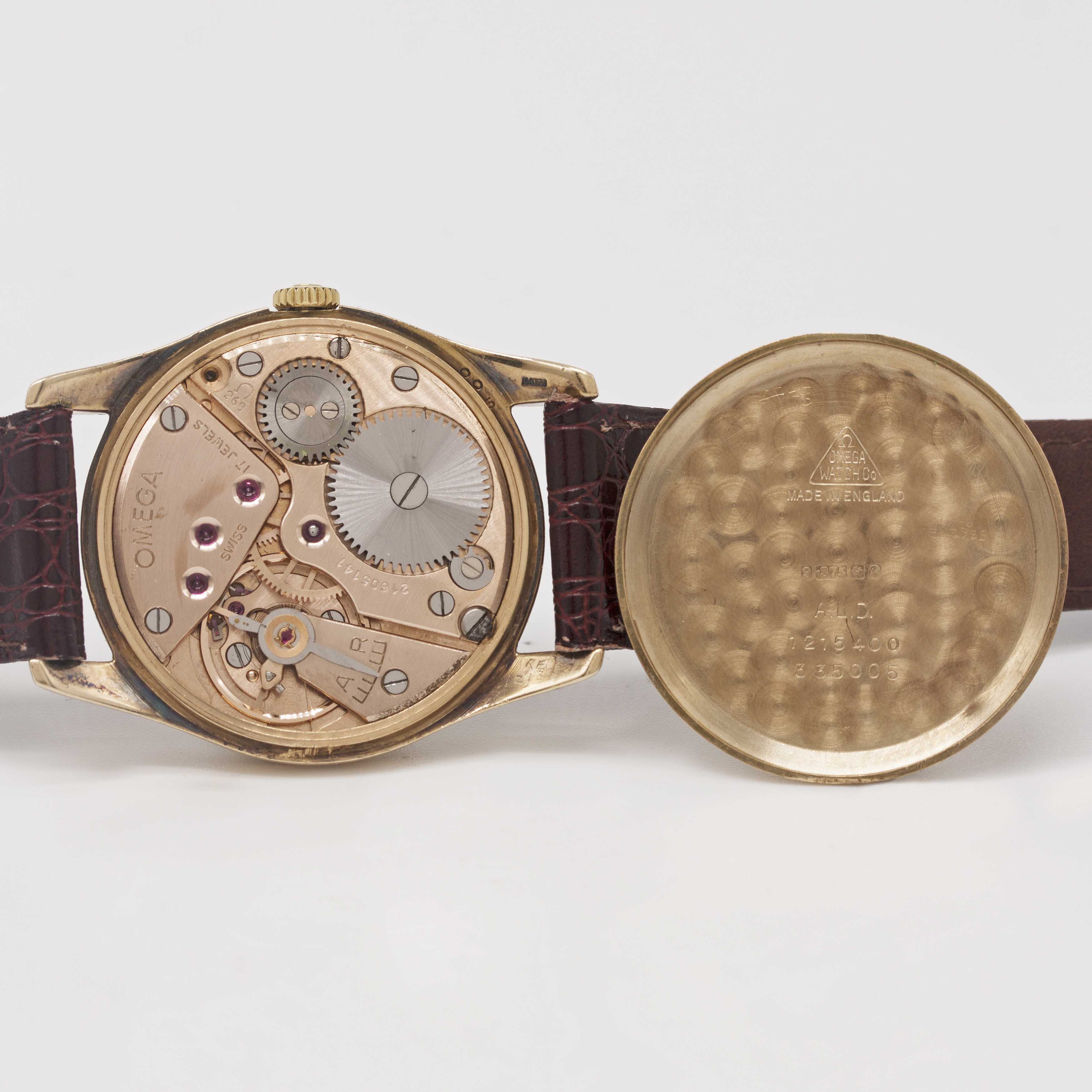 A GENTLEMAN'S 9CT SOLID GOLD OMEGA WRIST WATCH CIRCA 1964, RETAILED BY ASPREY WITH CO-SIGNED "LINEN" - Image 6 of 6