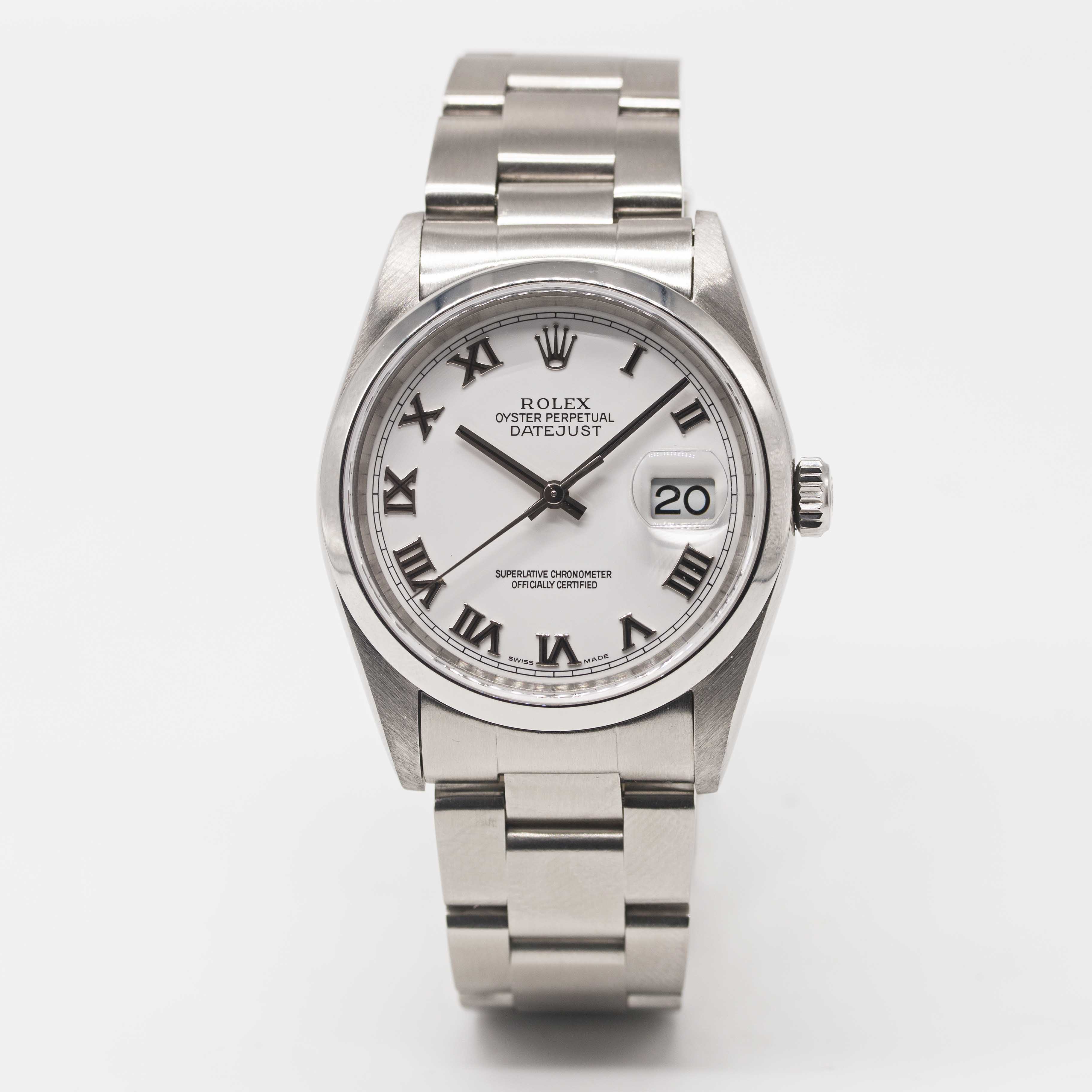 A GENTLEMAN'S STAINLESS STEEL ROLEX OYSTER PERPETUAL DATEJUST BRACELET WATCH CIRCA 2005, REF. - Image 2 of 7