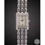A LADIES 18K SOLID WHITE GOLD & DIAMOND CONCORD BRACELET WATCH CIRCA 1990s, REF. 61-25-665 WITH