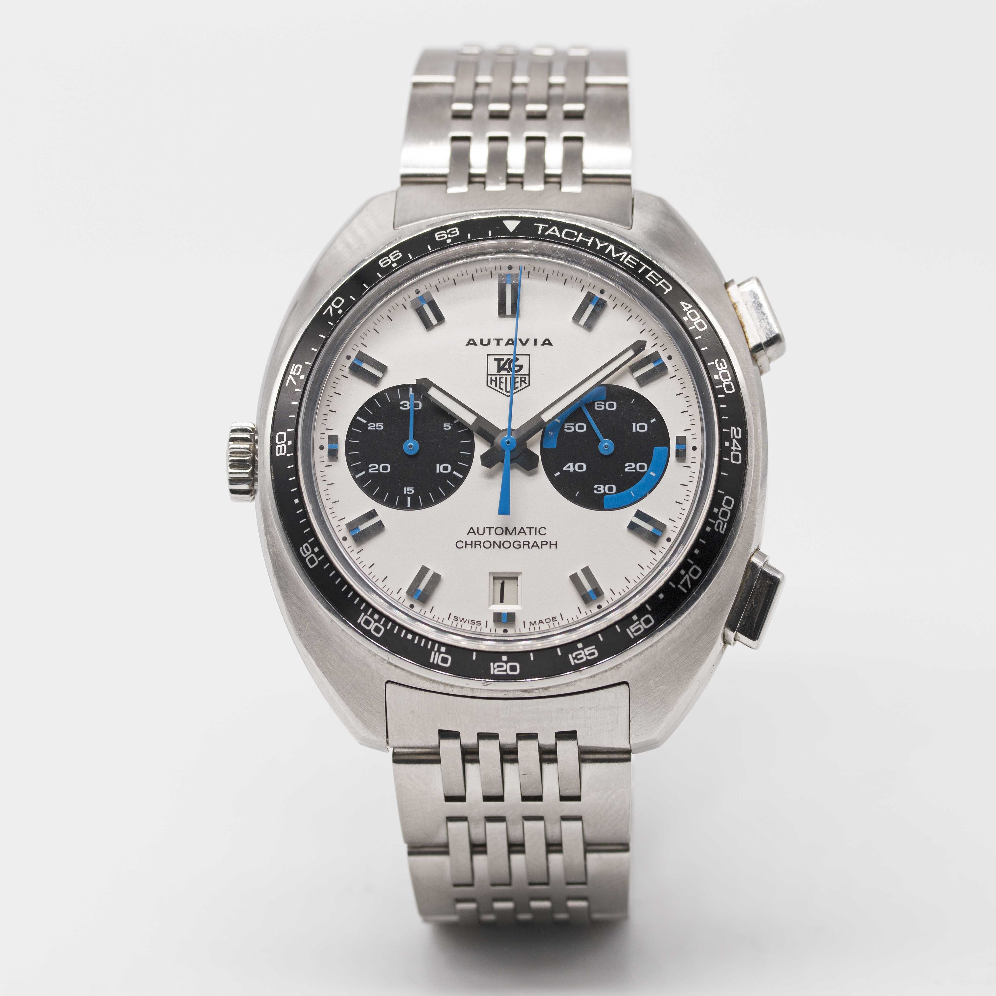 A GENTLEMAN'S STAINLESS STEEL TAG HEUER AUTAVIA AUTOMATIC CHRONOGRAPH BRACELET WATCH DATED 2003, - Image 2 of 8