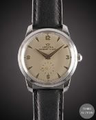 A GENTLEMAN'S STAINLESS STEEL LEMANIA AUTOMATIC WRIST WATCH CIRCA 1960s, REF. 288/3 SILVER DIAL WITH