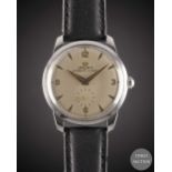 A GENTLEMAN'S STAINLESS STEEL LEMANIA AUTOMATIC WRIST WATCH CIRCA 1960s, REF. 288/3 SILVER DIAL WITH