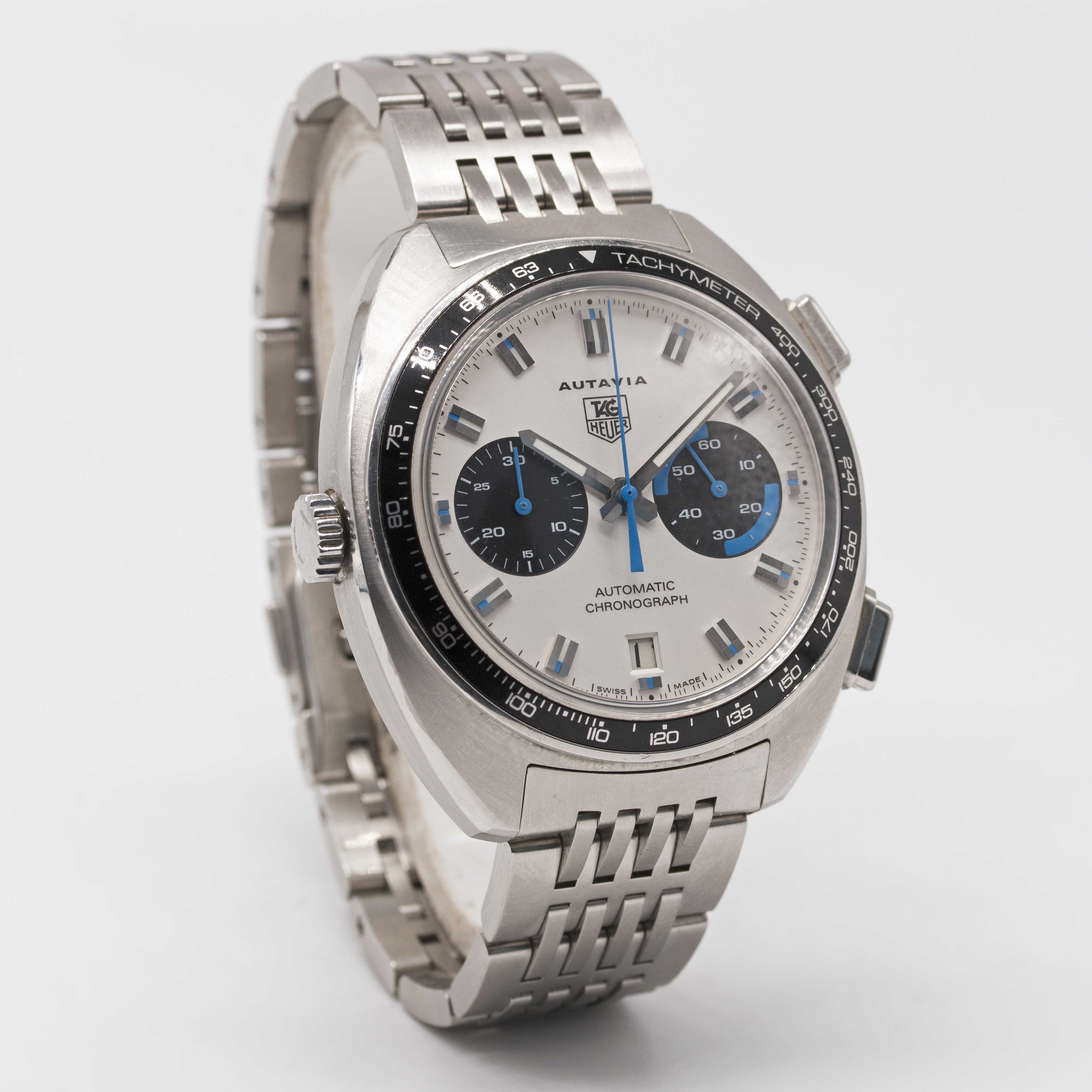 A GENTLEMAN'S STAINLESS STEEL TAG HEUER AUTAVIA AUTOMATIC CHRONOGRAPH BRACELET WATCH DATED 2003, - Image 4 of 8