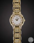 A LADIES 18K SOLID YELLOW GOLD & DIAMOND CONCORD BRACELET WATCH CIRCA 1990s, REF. 51-25-255 WITH