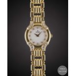 A LADIES 18K SOLID YELLOW GOLD & DIAMOND CONCORD BRACELET WATCH CIRCA 1990s, REF. 51-25-255 WITH