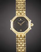 A LADIES 18K SOLID YELLOW GOLD GERALD GENTA SUCCESS BRACELET WATCH CIRCA 1990, REF. G 3351.7 WITH