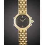 A LADIES 18K SOLID YELLOW GOLD GERALD GENTA SUCCESS BRACELET WATCH CIRCA 1990, REF. G 3351.7 WITH