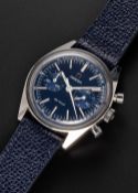 A RARE GENTLEMAN'S STAINLESS STEEL OMEGA DE VILLE CHRONOGRAPH WRIST WATCH CIRCA 1969, REF. 145.017