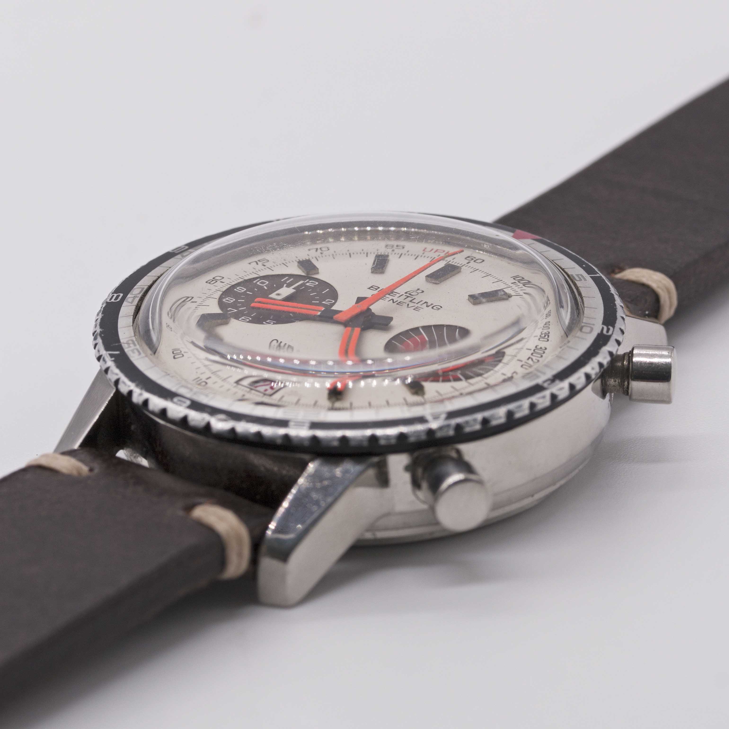 A GENTLEMAN'S STAINLESS STEEL BREITLING CHRONOMATIC CHRONOGRAPH WRIST WATCH CIRCA 1969, REF. 2110 " - Image 3 of 9