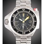 A GENTLEMAN'S STAINLESS STEEL OMEGA SEAMASTER PROFESSIONAL 600 "PLOPROF" DIVERS BRACELET WATCH CIRCA