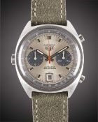 A GENTLEMAN'S STAINLESS STEEL HEUER CARRERA AUTOMATIC CHRONOGRAPH WRIST WATCH CIRCA 1970s, REF. 1153