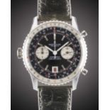 A RARE GENTLEMAN'S "NOS" STAINLESS STEEL BREITLING CHRONOMAT CHRONO-MATIC CHRONOGRAPH WRIST WATCH