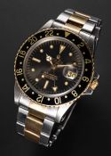 A GENTLEMAN'S STEEL & GOLD ROLEX OYSTER PERPETUAL GMT MASTER BRACELET WATCH CIRCA 1978, REF. 1675