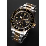 A GENTLEMAN'S STEEL & GOLD ROLEX OYSTER PERPETUAL GMT MASTER BRACELET WATCH CIRCA 1978, REF. 1675