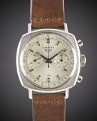 A GENTLEMAN'S STAINLESS STEEL HEUER CAMARO CHRONOGRAPH WRIST WATCH CIRCA 1970, REF. 9220T WITH