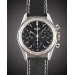 A GENTLEMAN'S STAINLESS STEEL HEUER CLASSIC CARRERA CHRONOGRAPH WRIST WATCH DATED 2008, REF.