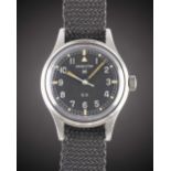 A RARE GENTLEMAN'S STAINLESS STEEL ABU DHABI DEFENCE FORCE HAMILTON GENERAL SERVICE TROPICALIZED