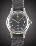 A RARE GENTLEMAN'S STAINLESS STEEL ABU DHABI DEFENCE FORCE HAMILTON GENERAL SERVICE TROPICALIZED