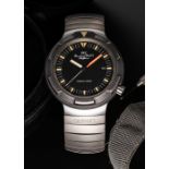 A RARE GENTLEMAN'S TITANIUM GERMAN MILITARY IWC PORSCHE DESIGN OCEAN 2000 BUND ATTACK DIVERS