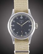 A GENTLEMAN'S BRITISH MILITARY LEMANIA W.W.W. WRIST WATCH CIRCA 1945, PART OF THE "DIRTY DOZEN",