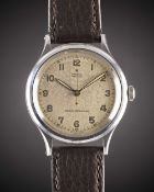 A RARE GENTLEMAN'S LARGE SIZE STAINLESS STEEL ROLEX OYSTER "KING OF WINGS" WRIST WATCH CIRCA 1942,