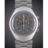 A GENTLEMAN'S STAINLESS STEEL OMEGA SEAMASTER "FLAT JEDI" CHRONOGRAPH BRACELET WATCH CIRCA 1972,