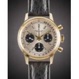 A GENTLEMAN'S GOLD PLATED BREITLING "LONG PLAYING" CHRONOGRAPH WRIST WATCH CIRCA 1973, REF. 815 WITH