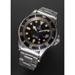 A GENTLEMAN'S STAINLESS STEEL ROLEX TUDOR PRINCE OYSTERDATE "SNOWFLAKE" SUBMARINER BRACELET WATCH