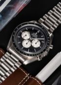 A GENTLEMAN'S STAINLESS STEEL OMEGA SPEEDMASTER PROFESSIONAL "TRIBUTE TO ALASKA PROJECT III"