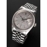 A GENTLEMAN'S STAINLESS STEEL ROLEX OYSTER PERPETUAL DATEJUST BRACELET WATCH CIRCA 1971, REF. 1603