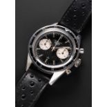 A RARE GENTLEMAN'S STAINLESS STEEL HEUER AUTAVIA "ANDRETTI" CHRONOGRAPH WRIST WATCH CIRCA 1968, REF.