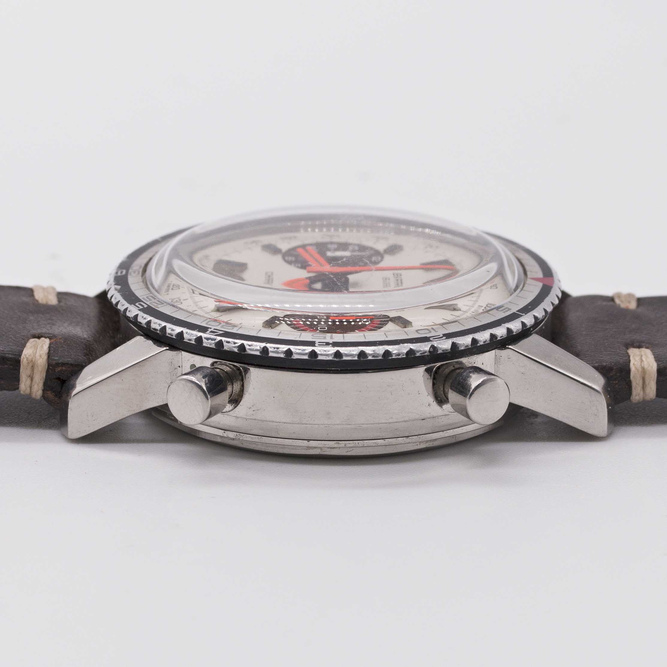 A GENTLEMAN'S STAINLESS STEEL BREITLING CHRONOMATIC CHRONOGRAPH WRIST WATCH CIRCA 1969, REF. 2110 " - Image 9 of 9