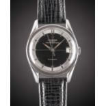 A GENTLEMAN'S STAINLESS STEEL UNIVERSAL GENEVE POLEROUTER DATE WRIST WATCH CIRCA 1965, REF. 869111/