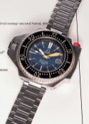 A GENTLEMAN'S STAINLESS STEEL OMEGA SEAMASTER PROFESSIONAL 600 "PLOPROF" DIVERS BRACELET WATCH DATED