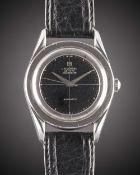 A GENTLEMAN'S STAINLESS STEEL UNIVERSAL GENEVE POLEROUTER WRIST WATCH CIRCA 1955, REF. S 20217-4