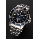 A RARE GENTLEMAN'S STAINLESS STEEL ROLEX OYSTER PERPETUAL SEA DWELLER "GREAT WHITE" BRACELET WATCH