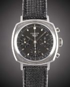 A GENTLEMAN'S STAINLESS STEEL HEUER CAMARO CHRONOGRAPH WRIST WATCH CIRCA 1970, REF. 7220NT WITH