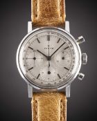 A GENTLEMAN'S STAINLESS STEEL ZENITH CHRONOGRAPH WRIST WATCH CIRCA 1960s, REF. A273  Movement: