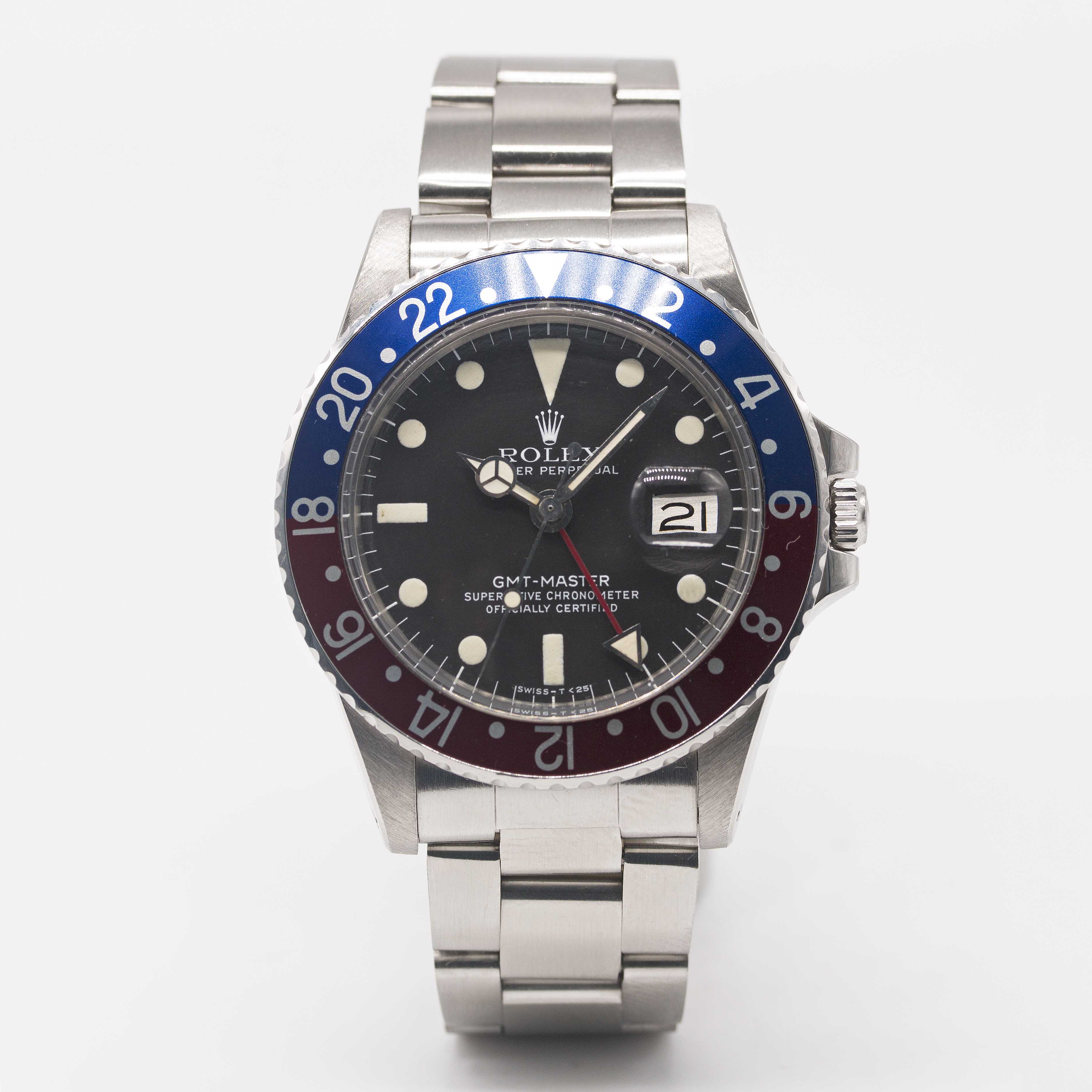 A GENTLEMAN'S STAINLESS STEEL ROLEX OYSTER PERPETUAL GMT MASTER BRACELET WATCH CIRCA 1978, REF. 1675 - Image 2 of 7