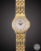 A LADIES 18K SOLID YELLOW GOLD & DIAMOND CONCORD BRACELET WATCH CIRCA 1990s, WITH ORIGINAL DIAMOND