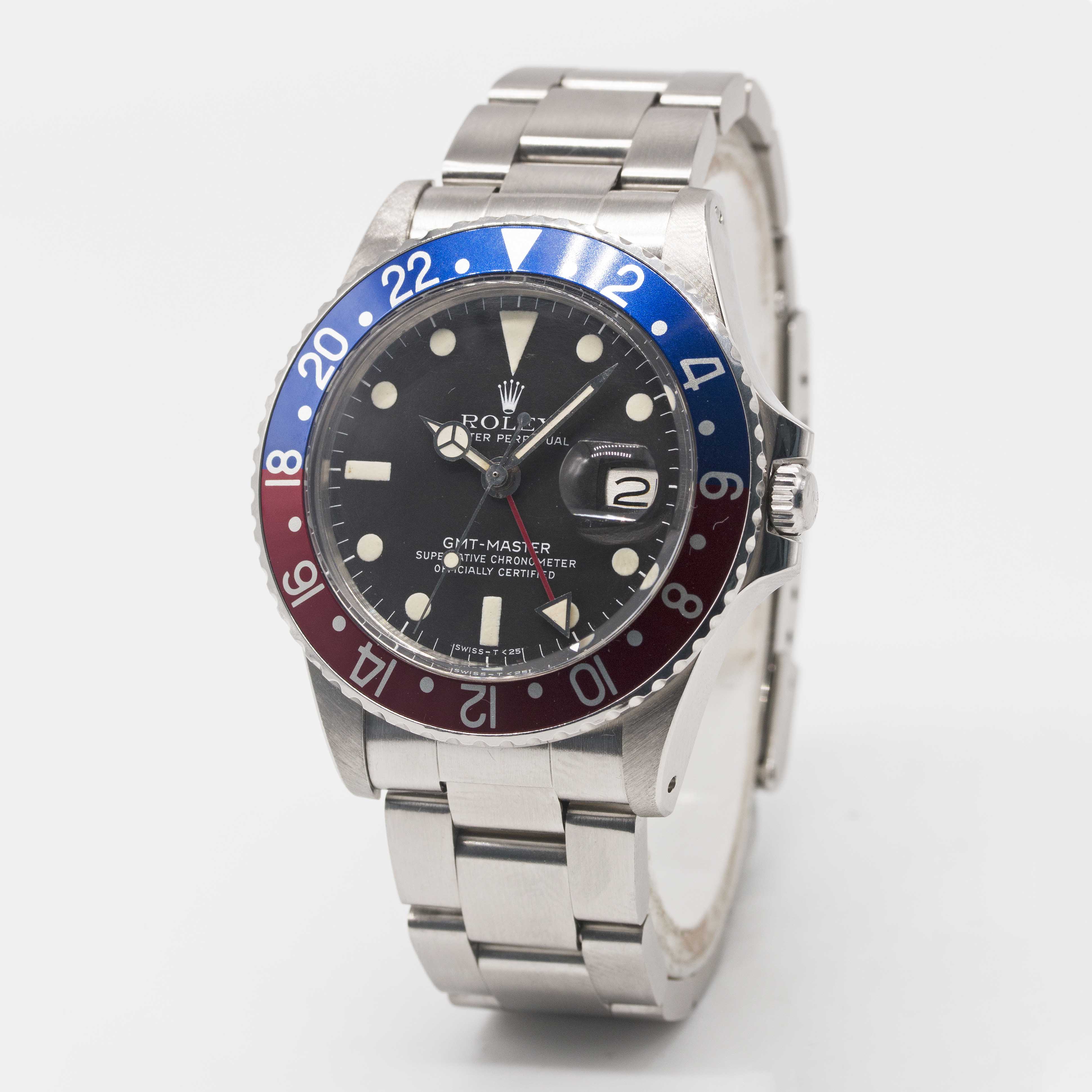 A GENTLEMAN'S STAINLESS STEEL ROLEX OYSTER PERPETUAL GMT MASTER BRACELET WATCH CIRCA 1978, REF. 1675 - Image 3 of 7