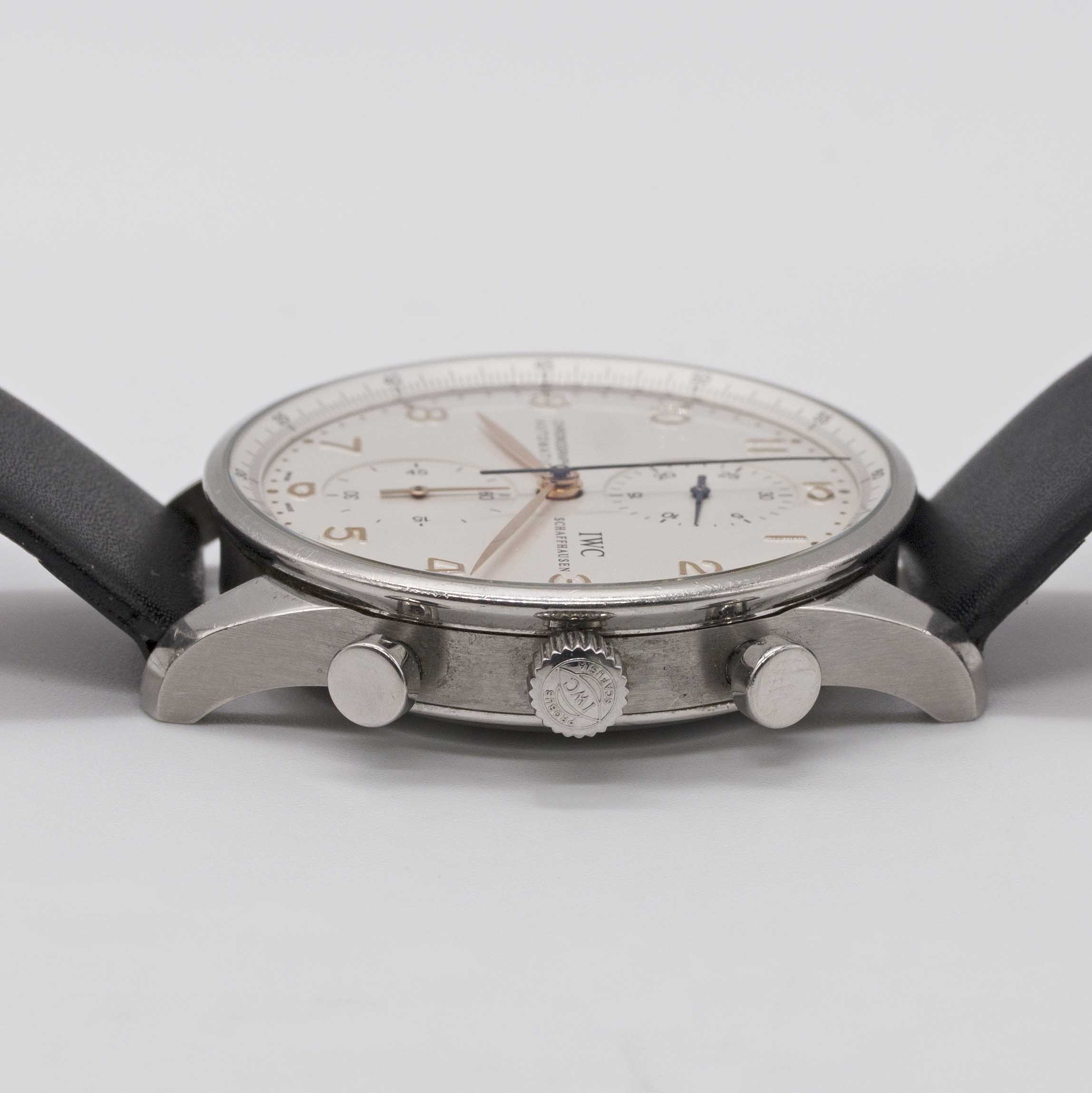 A GENTLEMAN'S STAINLESS STEEL IWC PORTUGUESE AUTOMATIC CHRONOGRAPH WRIST WATCH DATED 2007, REF. - Image 6 of 8