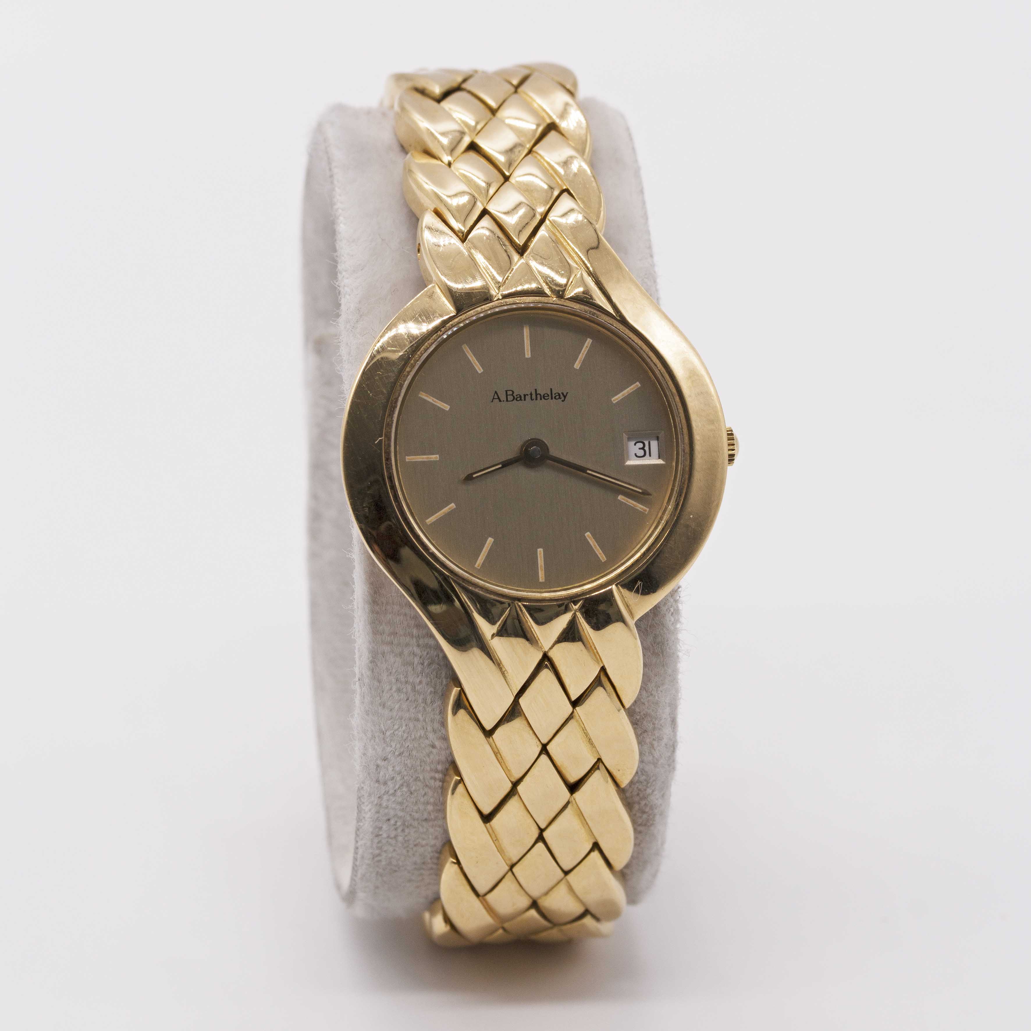 A LOT OF TWO 18K SOLID GOLD LADIES BRACELET WATCHES BY A. BARTHELAY TO INCLUDE ONE IN 18K SOLID - Image 13 of 18