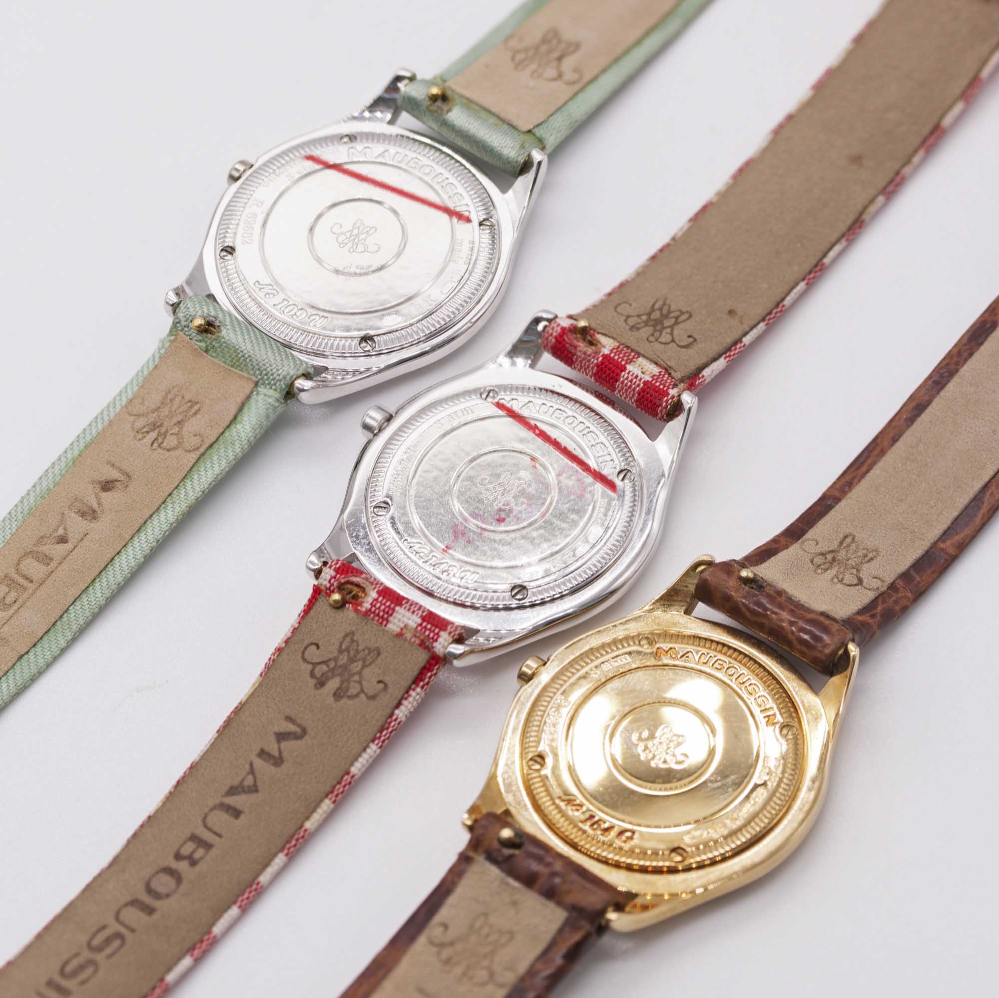 A LOT OF THREE LADIES WATCHES TO INCLUDE TWO 18K SOLID WHITE GOLD & ONE 18K YELLOW GOLD MAUBOUSSIN - Image 2 of 23
