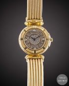 A LADIES 18K SOLID YELLOW GOLD & DIAMOND PHILIPPE CHARRIOL BRACELET WATCH CIRCA 1990s, WITH ORIGINAL