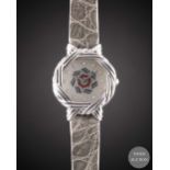 A LADIES 18K SOLID WHITE GOLD ETOILE WRIST WATCH CIRCA 1990s, WITH DIAMOND SET MOTHER OF PEARL DIAL