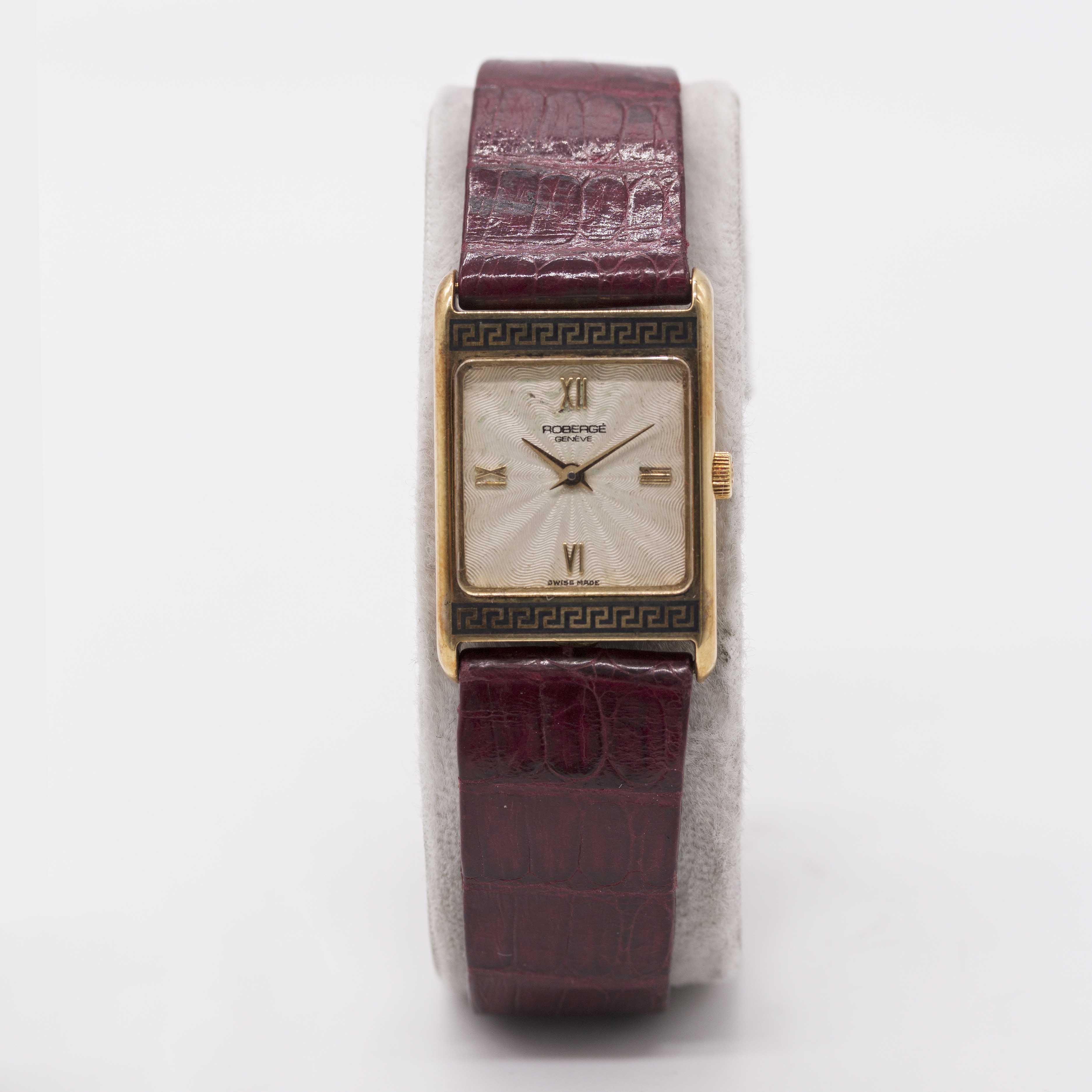 A LOT OF TWO LADIES WATCHES TO INCLUDE AN 18K SOLID YELLOW GOLD ROBERGE WRIST WATCH & AN 18K SOLID - Image 10 of 18