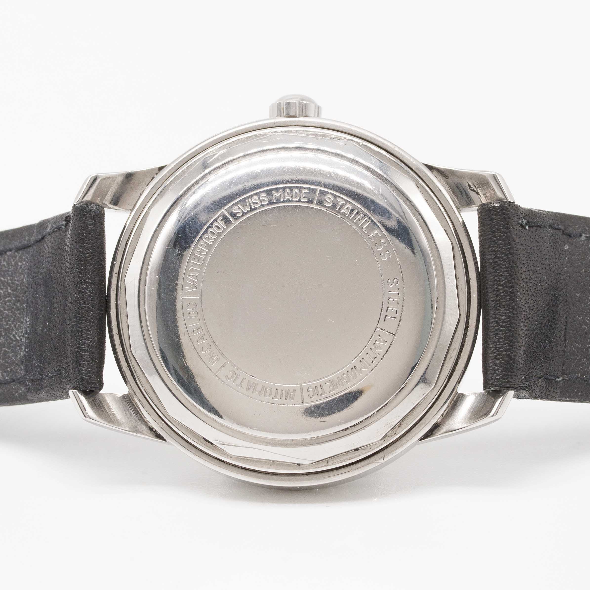 A GENTLEMAN'S STAINLESS STEEL LEMANIA AUTOMATIC WRIST WATCH CIRCA 1960s, REF. 288/3 SILVER DIAL WITH - Image 5 of 6
