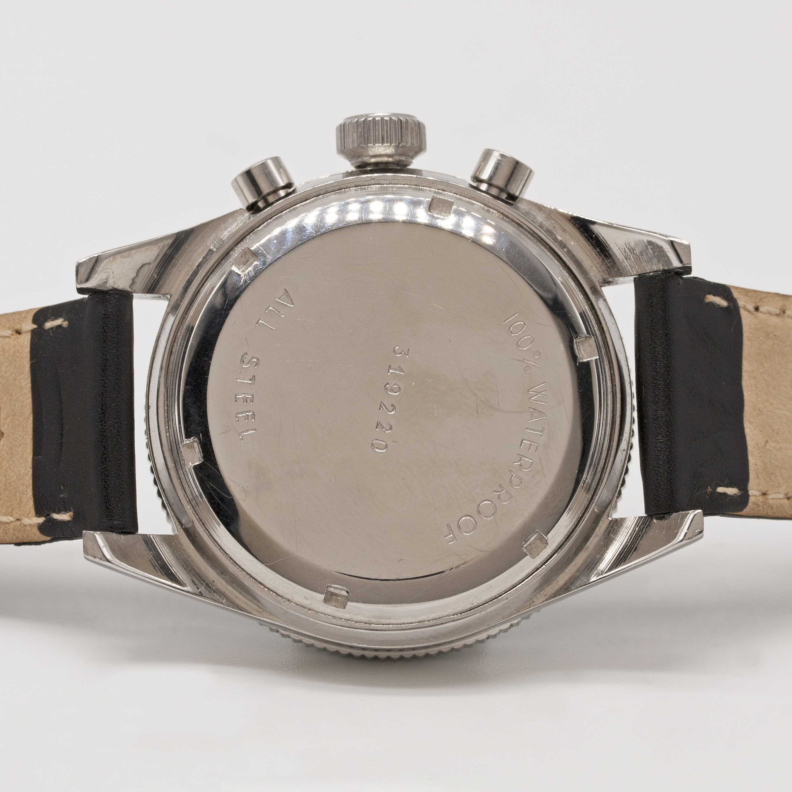 A GENTLEMAN'S STAINLESS STEEL LEJOUR RALLY CHRONOGRAPH WRIST WATCH CIRCA 1969 Movement: 17J, - Image 5 of 6