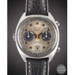 A GENTLEMAN'S STAINLESS STEEL HEUER CARRERA AUTOMATIC CHRONOGRAPH WRIST WATCH CIRCA 1970s, REF. 1153